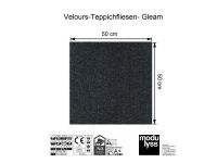 Modulyss Velours-Teppichfliese Gleam 530