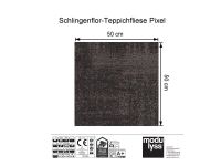 Modulyss Schlingen-Teppichfliese Pixel 830