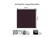 Vorschau: Modulyss Schlingen-Teppichfliese Moss 352