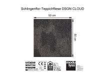 Modulyss Schlingen-Teppichfliese DSGN Cloud 822