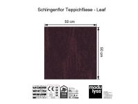 Modulyss Schlingen-Teppichfliese Leaf 352