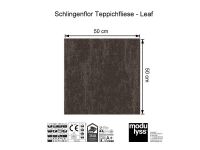 Modulyss Schlingen-Teppichfliese Leaf 810