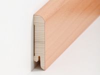 Holz Sockelleiste Rund Buche gedämpft 15 x 70 mm