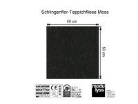 Modulyss Schlingen-Teppichfliese Moss 966