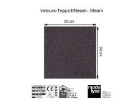 Modulyss Velours-Teppichfliese Gleam 462