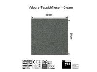 Modulyss Velours-Teppichfliese Gleam 535