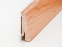 Vorschau: Holz Sockelleiste Modern Kirsche 20 x 58 mm