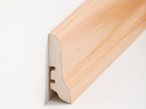 10 x Leisten Sockelleisten Fußleisten Buche|Esche 30x30x630mm Massivholz 