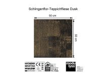 Modulyss Schlingen-Teppichfliese Dusk 21M