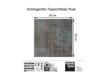 Modulyss Schlingen-Teppichfliese Pixel 610