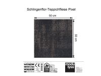 Modulyss Schlingen-Teppichfliese Pixel 592