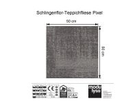 Modulyss Schlingen-Teppichfliese Pixel 957