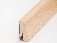 Vorschau: Holz Sockelleiste Modern Eiche 22 x 45 mm