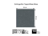 Modulyss Schlingen-Teppichfliese Moss 586