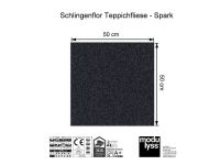 Modulyss Schlingen-Teppichfliese Spark 579
