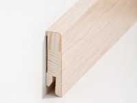Holz Sockelleiste Eiche Weiß 16 x 60 x 2500 mm