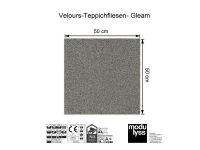 Modulyss Velours-Teppichfliese Gleam 020