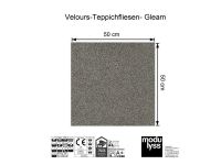 Modulyss Velours-Teppichfliese Gleam 033