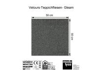 Modulyss Velours-Teppichfliese Gleam 907